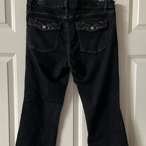 Vintage Boot Cut Black Jeans
